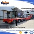 Long vehicle 6 axle hydraulic low bed trailer