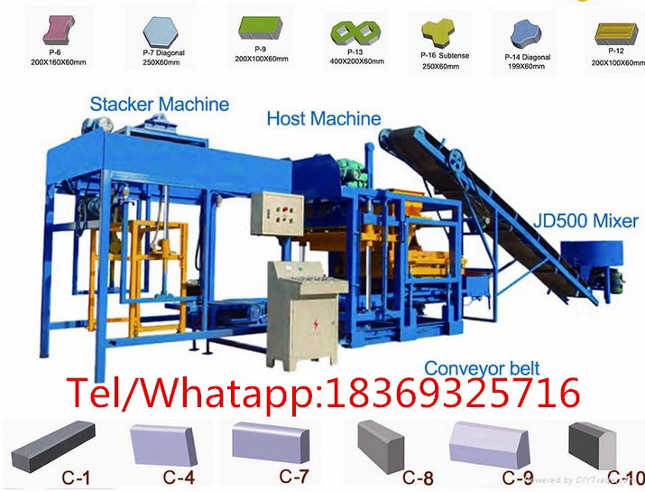 QT4-20  concrete block making machine construction equipment 3