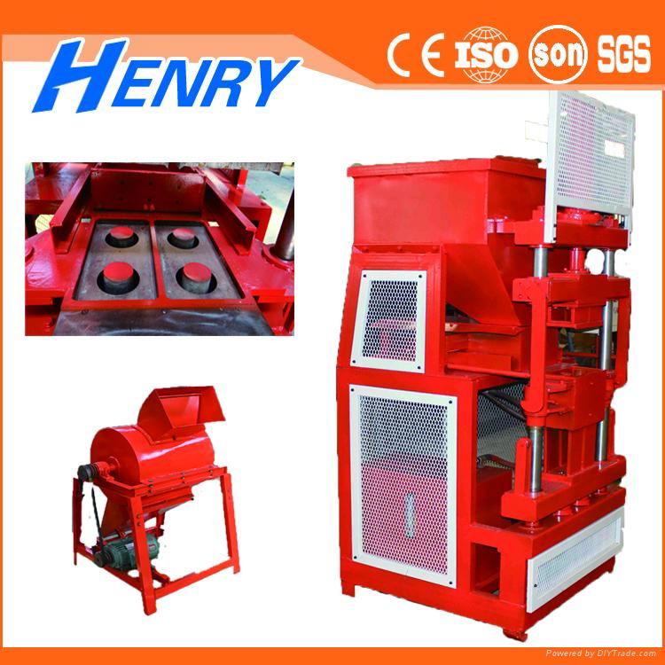 HR2-10 hydraulic siemens motor  soil clay brick making machine  3