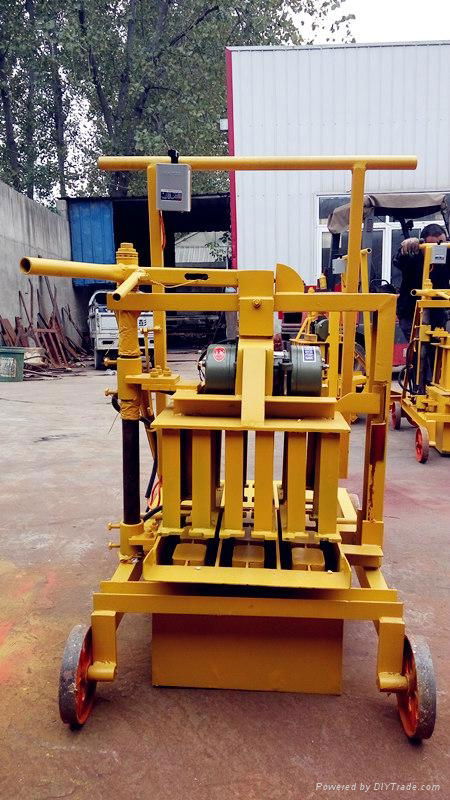 QMR2-45 egg layer movable  small manual concrete  block making machine  5