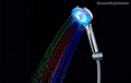 LED Handheld showerhead round mix colour temperature controlled