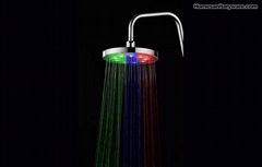 LED overhead showerhead round mix colour