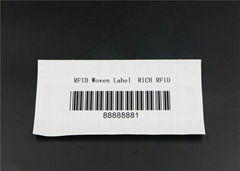 UHF Woven fabric Tag label sewn in textile