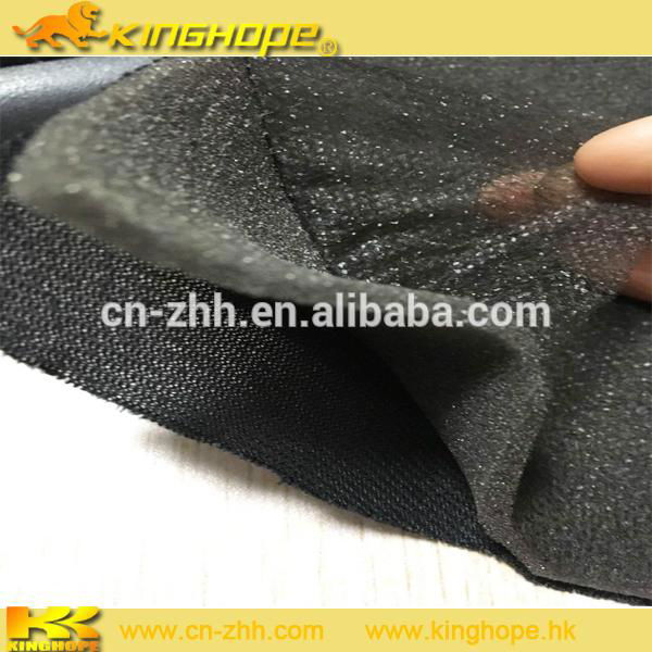 polyester fabric velvet with foam sponge for sports shoes