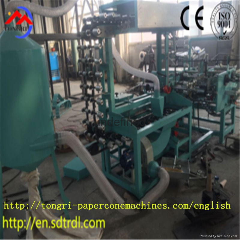 Semi-automatic conical paper tube production line 5