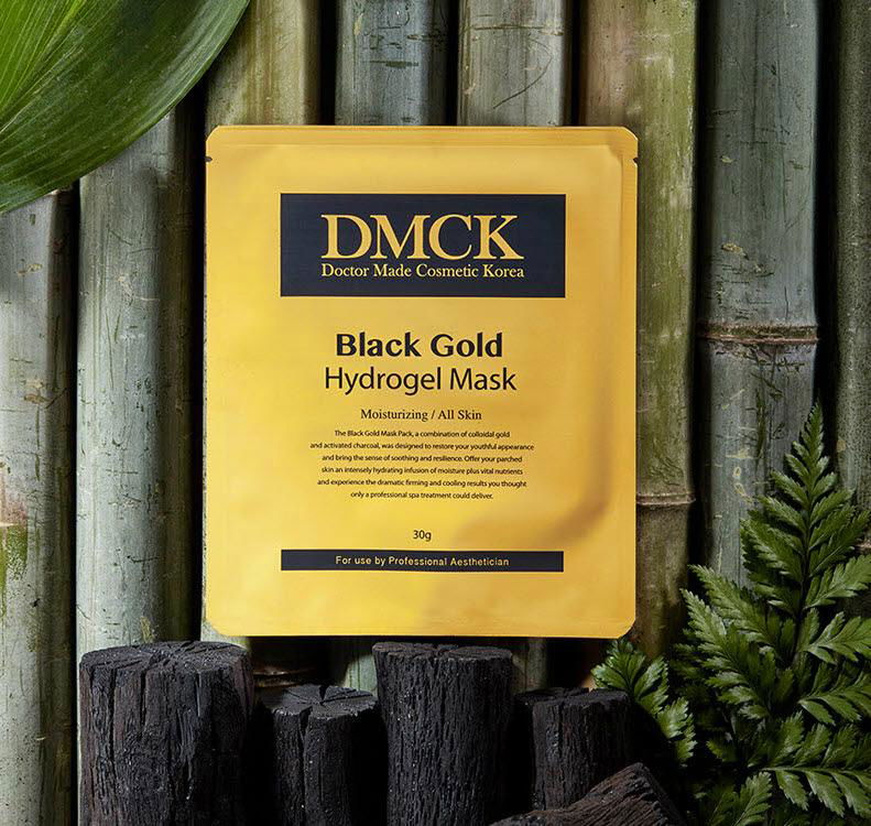DMCK Anti-Aging Black Gold Hydrogel Mask - innovative essence gel mask for aging
