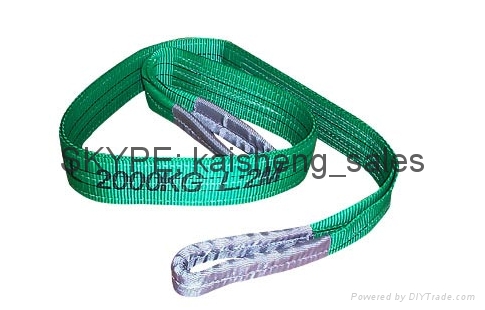 Flat webbing sling ( double eyes webbing sling )