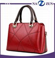 Fashion elegance ladies handbag custom high quality women pu leather handbags  2