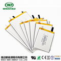 lipo batteries 3.7v 2000mah 505068 lithium polymer rechargeable battery with UL