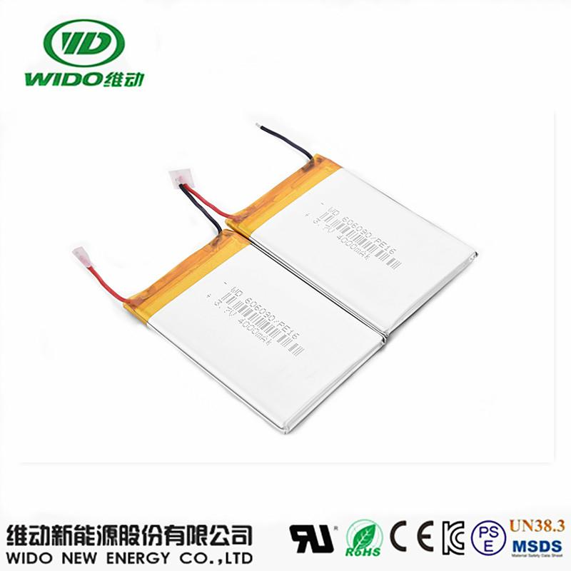 lipo batttery 3.7v 4000mah 606090 lithium ion battery for power bank 4