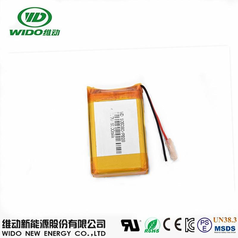 lipo battery 3.7v 5000mAh 105080 polymer li-ion battery  2