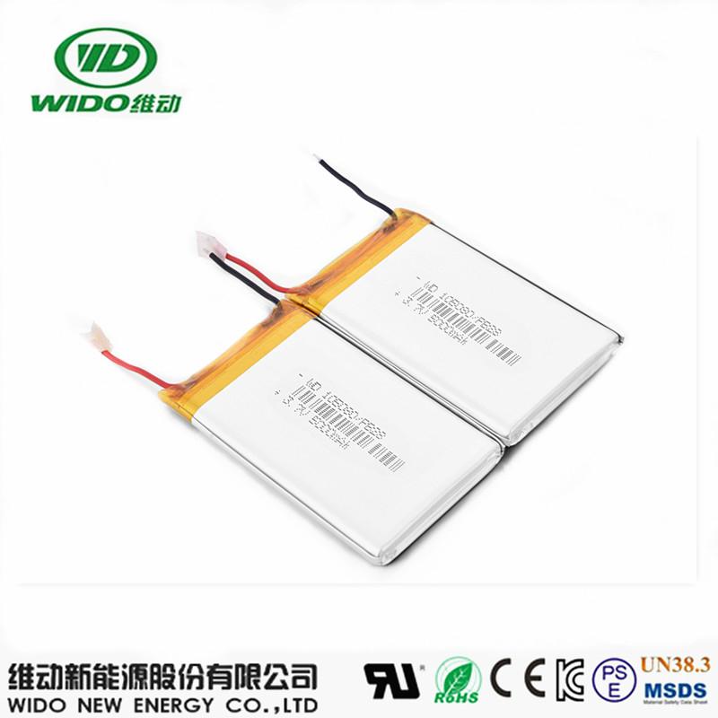 lipo battery 3.7v 5000mAh 105080 polymer li-ion battery  3