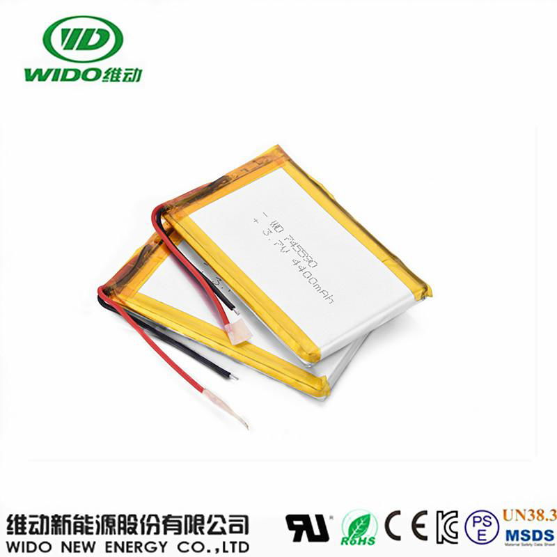 lipo battery 3.7V 4400mah 745590 rechargeable li-polymer battery for electronic 4