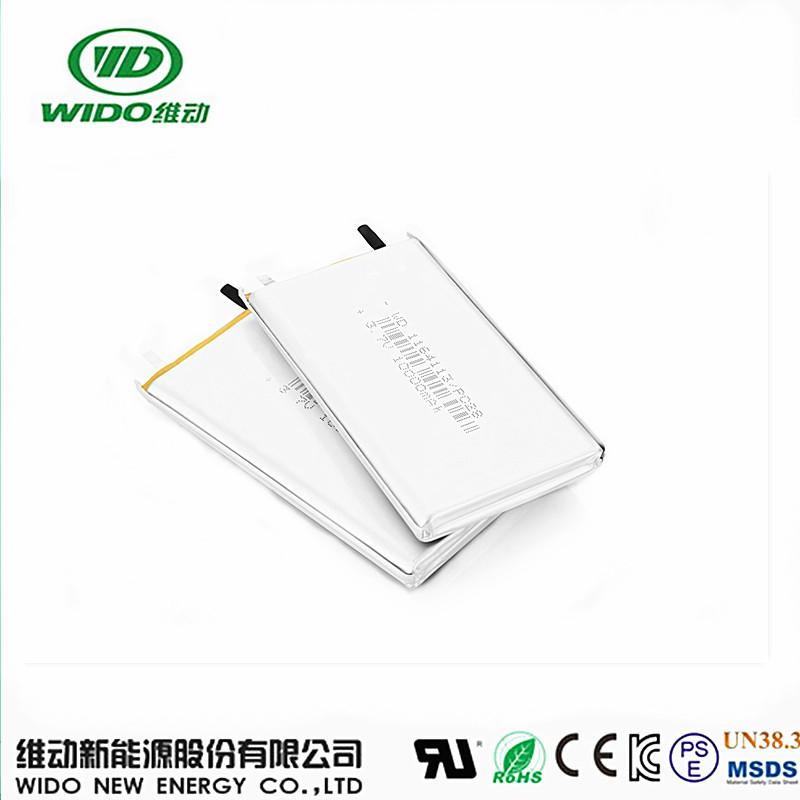 lipo batteries 3.7v 10000mAh Li-ion battery cell 1164113 for Power Bank 2