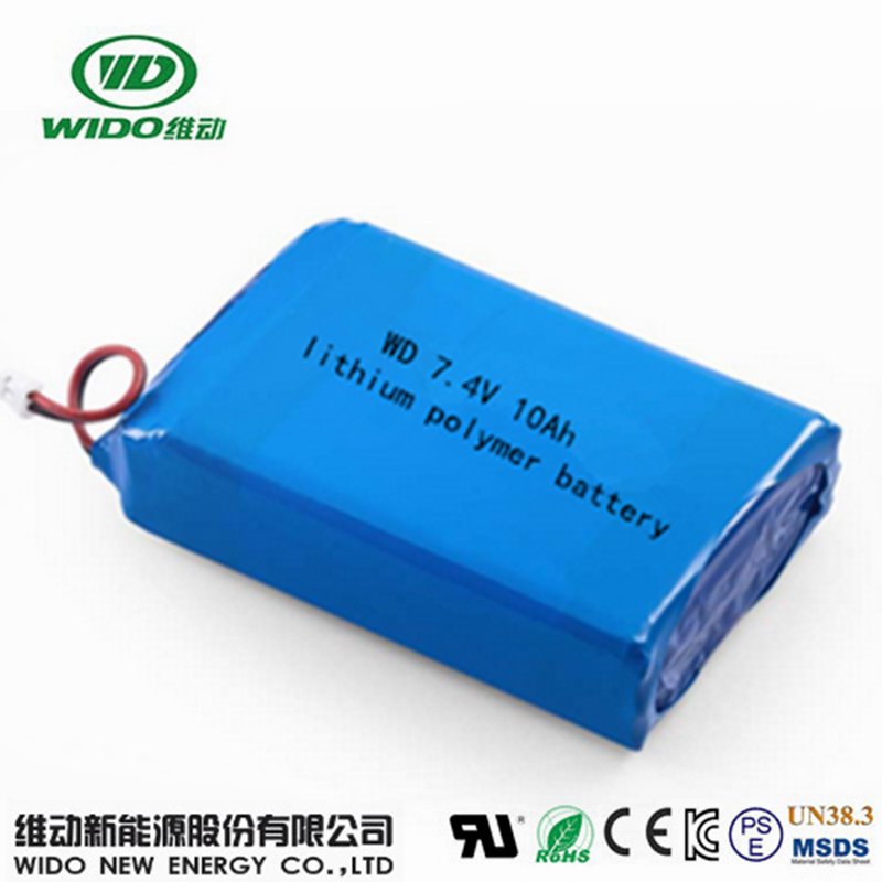 li-polymer batttery 7.4V 10ah polymer lithium battery for street light 