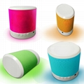 Portable Design Mini Alarm clock LED Lamp Bluetooth speaker