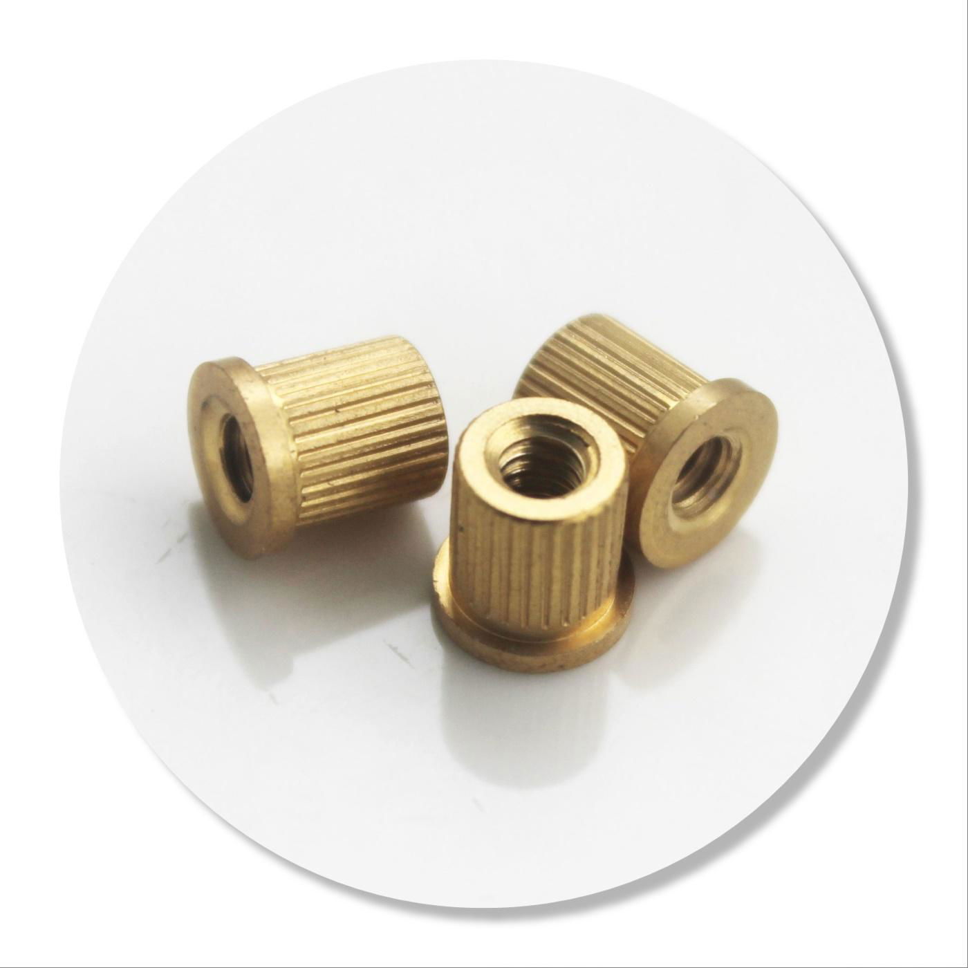 coppy brass knurling nuts 2