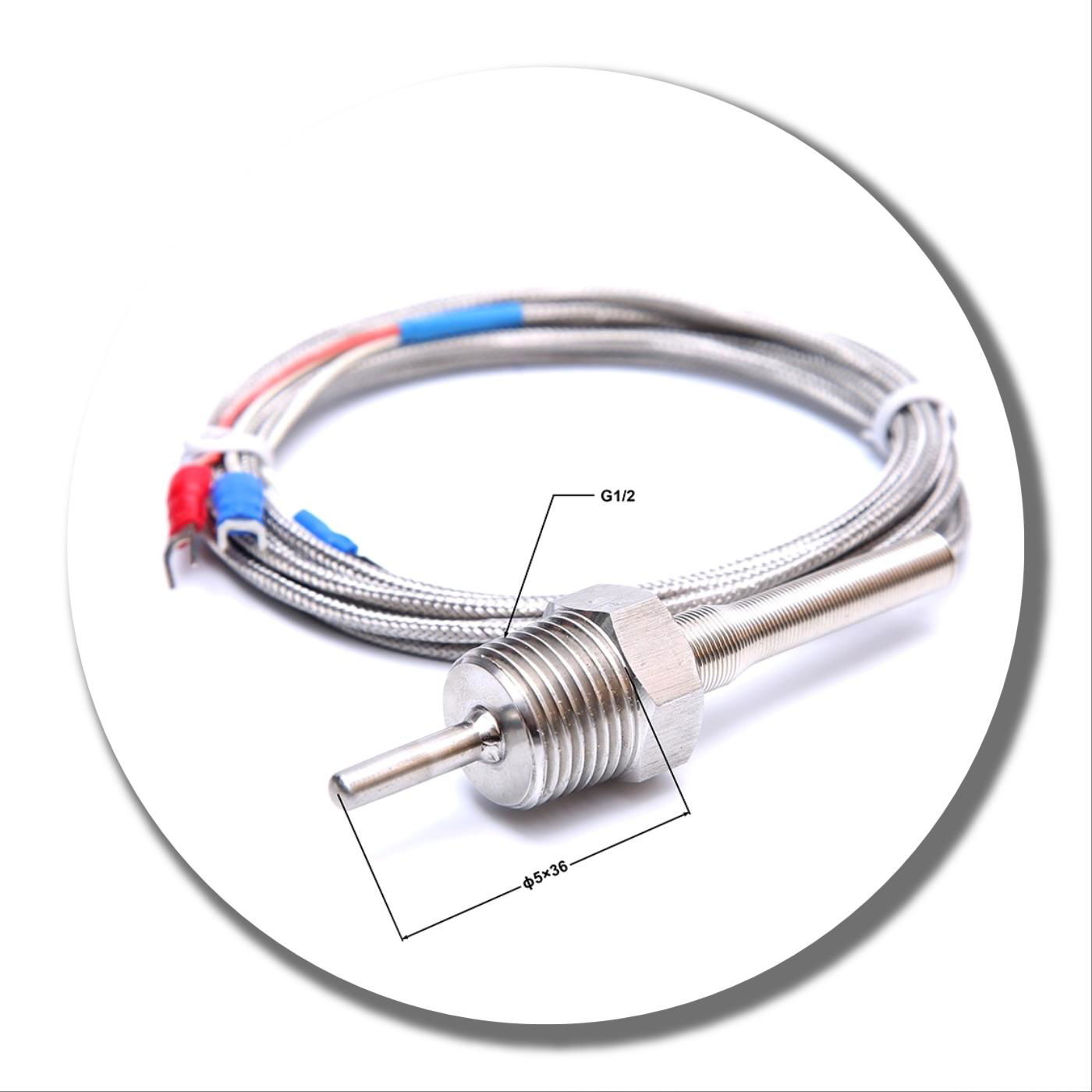 Thread PT100 stainless steel 304 tempeature sensor 2