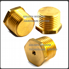 M18 Brass hex head screw sensor probe housing