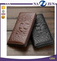 New customise fashion Brand logo croco bagsmen leather wallet men hand bags 5