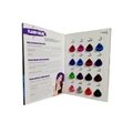 Flashy color hair color dye chart hair color swatch book for hair coloring 3