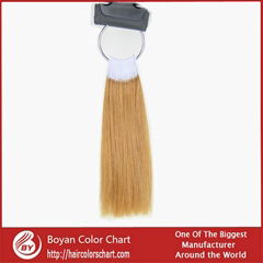 Human hair color ring for hair dye human hair for hari color testing