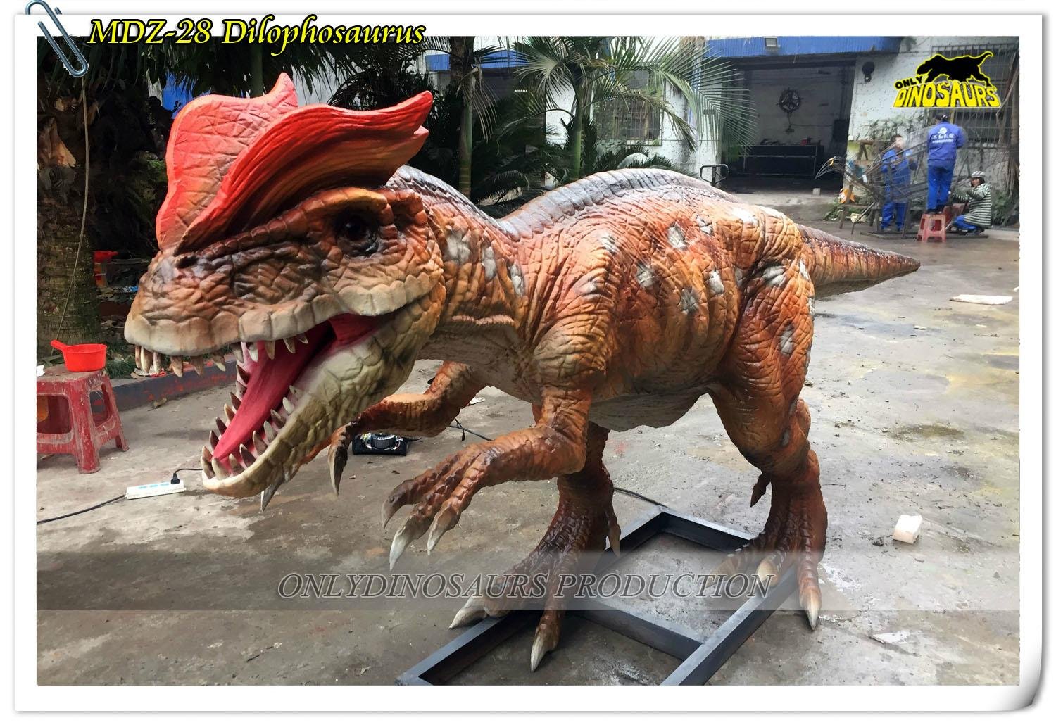 Animatronic Dinosaur outdoor or indoor amusement park Dilophosaurus 2