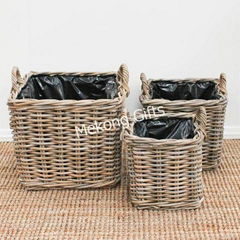 Square Rattan Basket