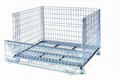 New product Anti-rust welded foldable metal cage pallet wie mesh container 1