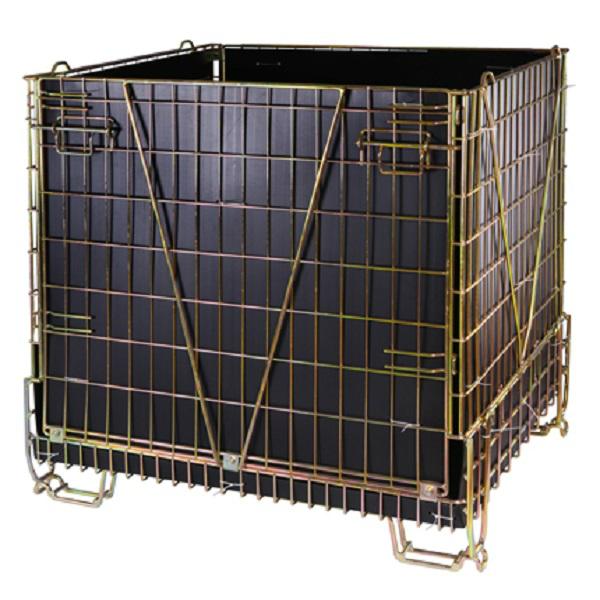 Hot Sale Folding Wire Mesh Container for PET Preform Storage 3