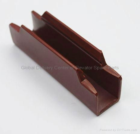 guide shoe insert Mitsubishi Elevator Cabin Guide Rail 10mm 16mm  2