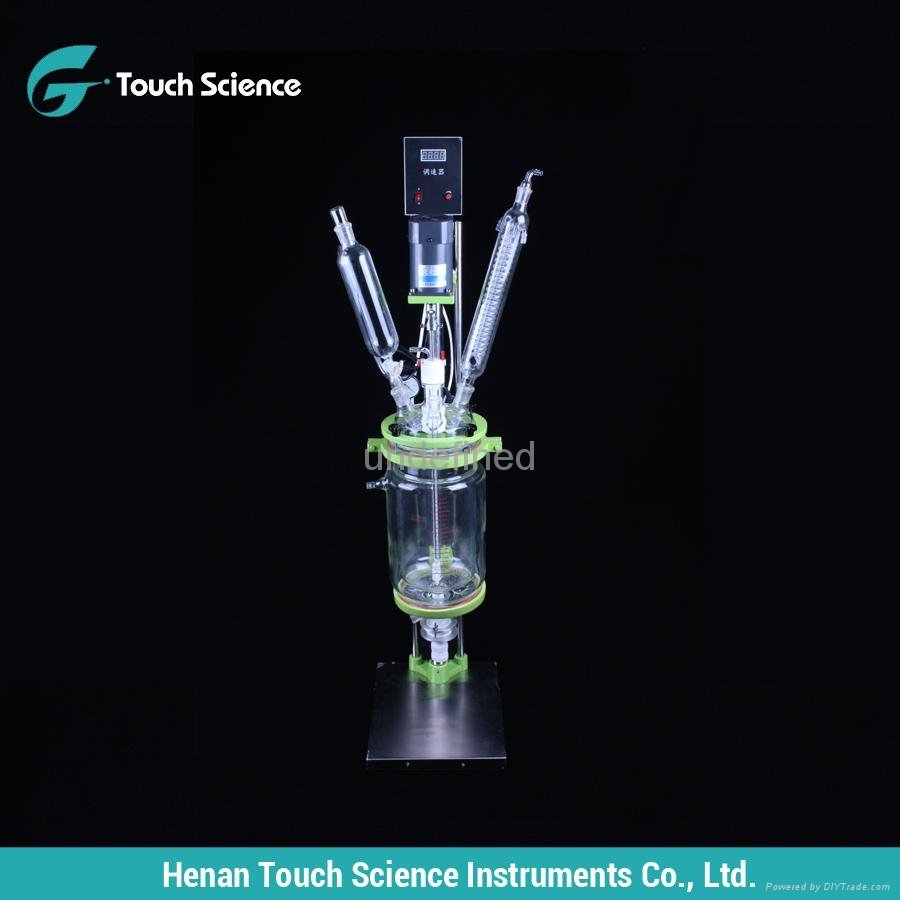 Desktop Small Jacketed Glass Reactor 1-5L Series 4