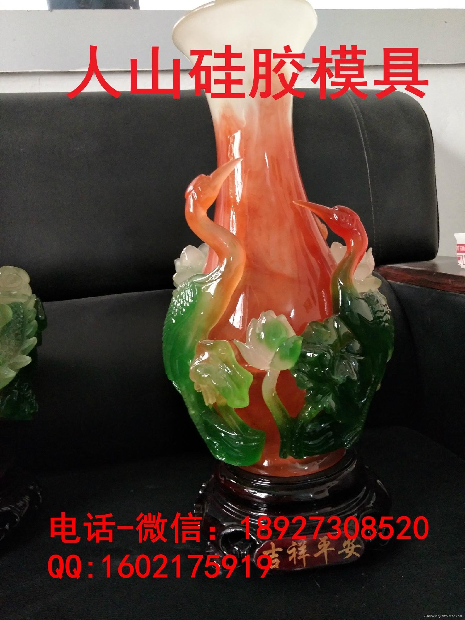 仙鹤花瓶硅胶模具 3