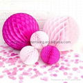 10pcs 6- 8-10-12inch Tissue Paper Flower ball Honeycomb Lantern Wedding decorati