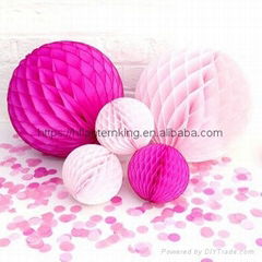 10pcs 6- 8-10-12inch Tissue Paper Flower ball Honeycomb Lantern Wedding decorati