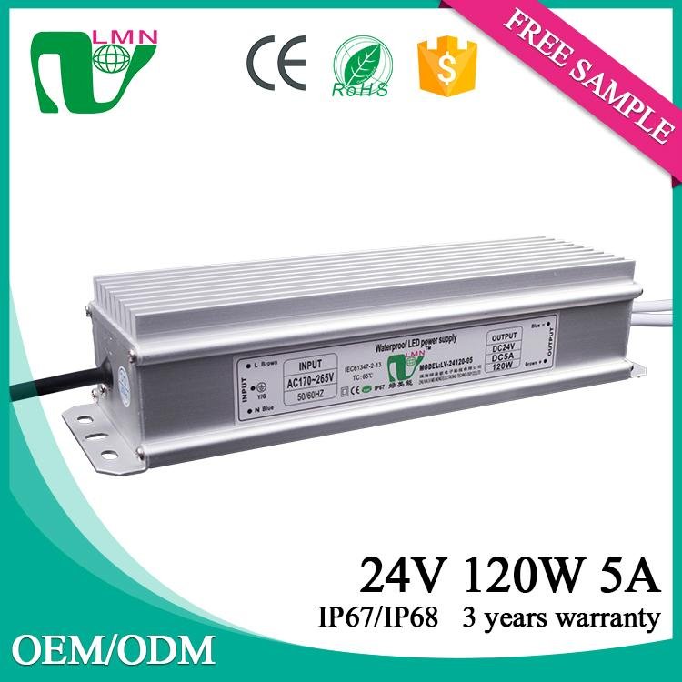 Waterproof  led driver 24V led power supply IP67 Constant Voltage LED driver