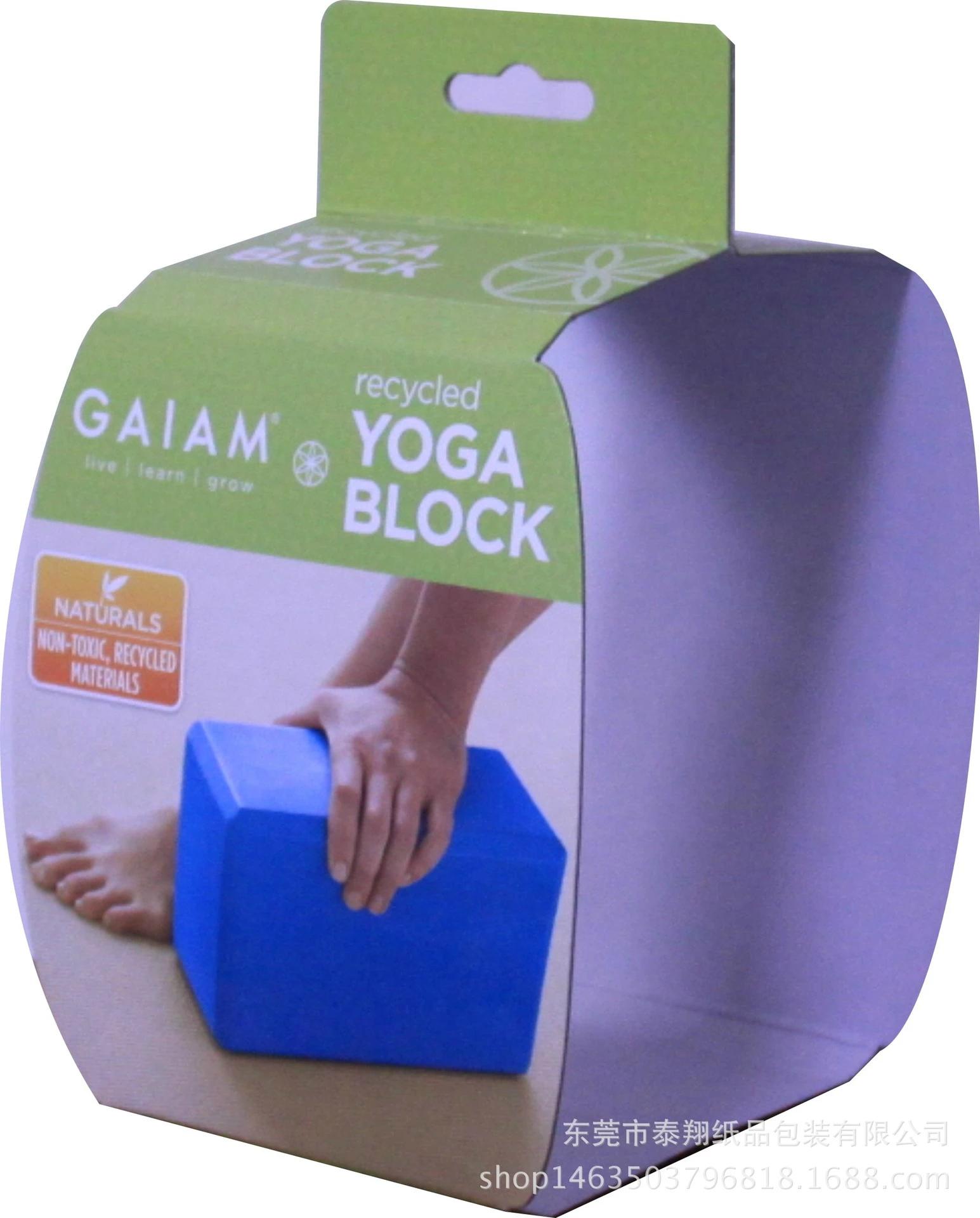 Advanced yoga brick packing card