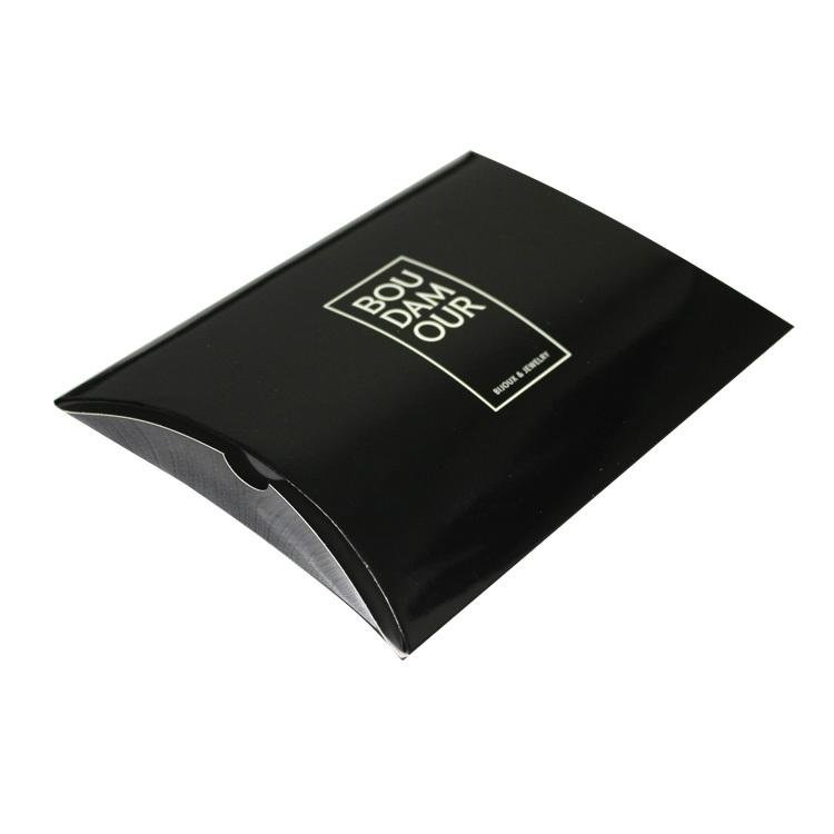 Cheap plain black kraft paper box jewelry