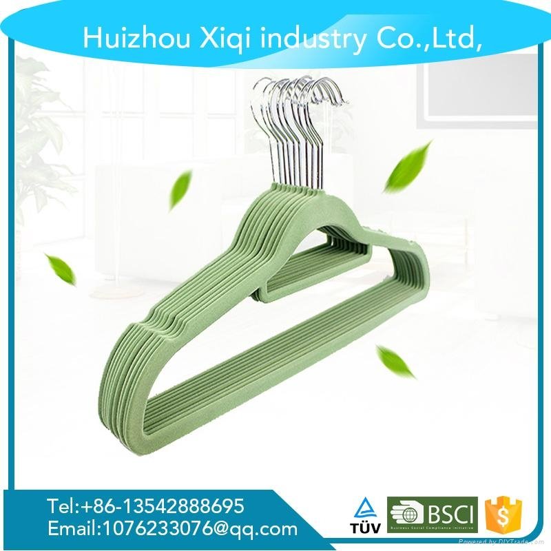 High quality no slip flocked hanger factory in China 4