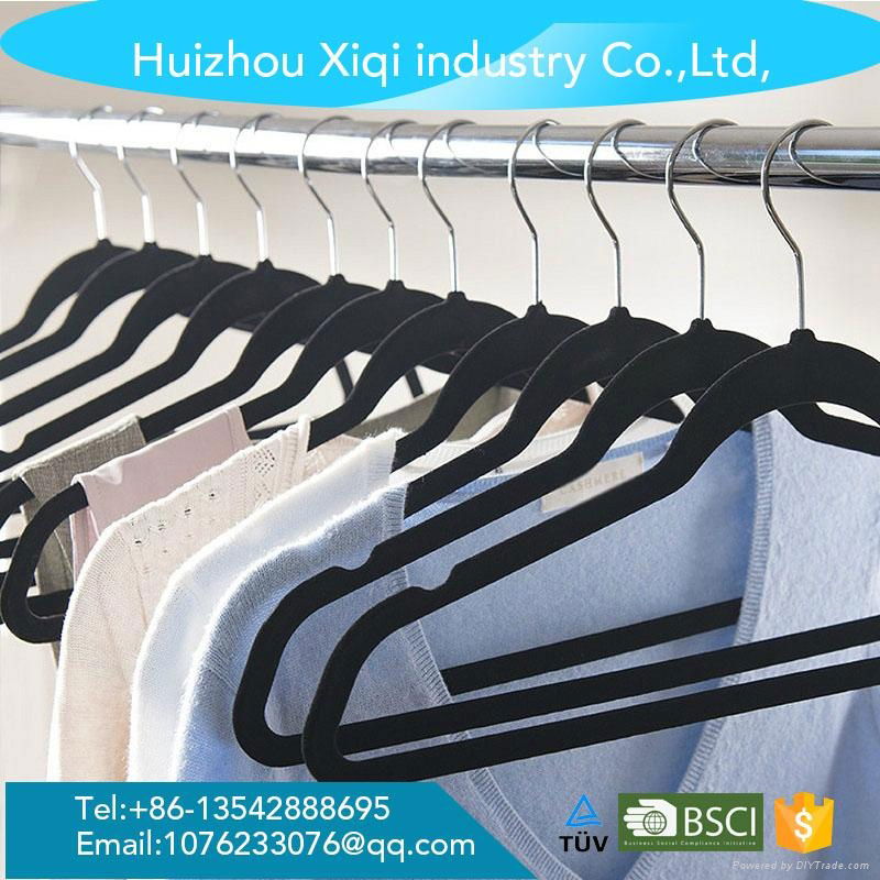 High quality no slip flocked hanger factory in China 5
