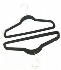  velvet clothes hanger with custom logo printing