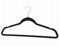  velvet clothes hanger with custom logo printing 2