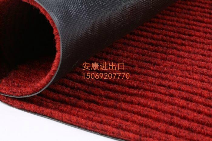 条纹展览地毯PVC条纹地垫阻燃防滑除尘一次性展览地毯 4
