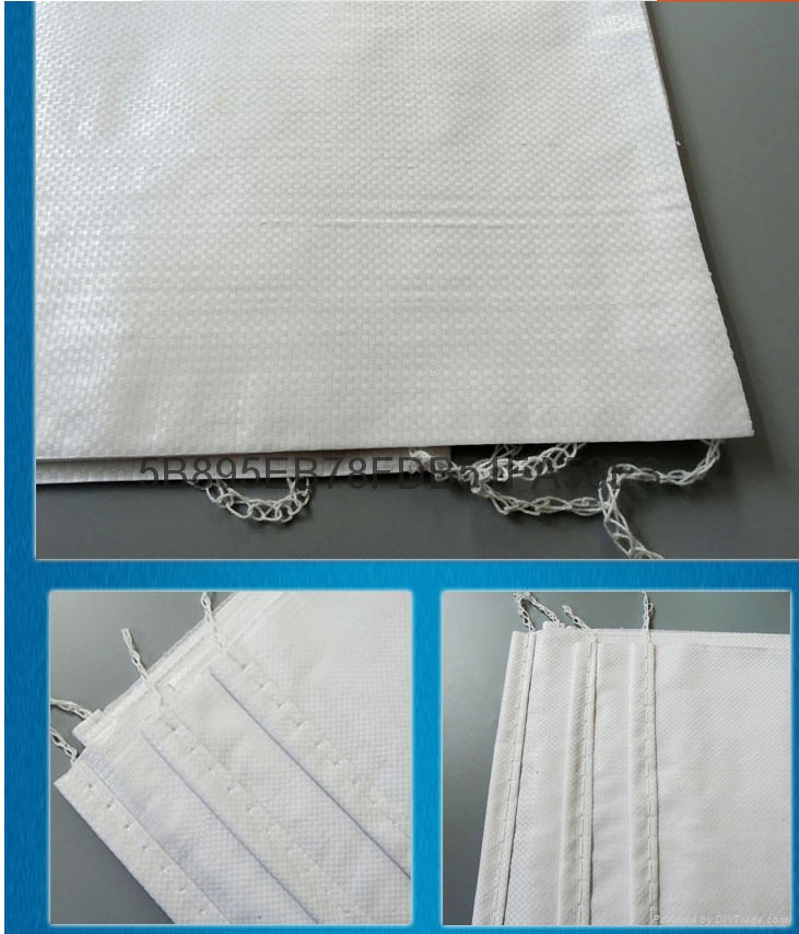 More white woven bag Express packaging plastic bags Fertilizer sacks  5