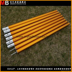 Golden aluminum outdoor sky awning poles