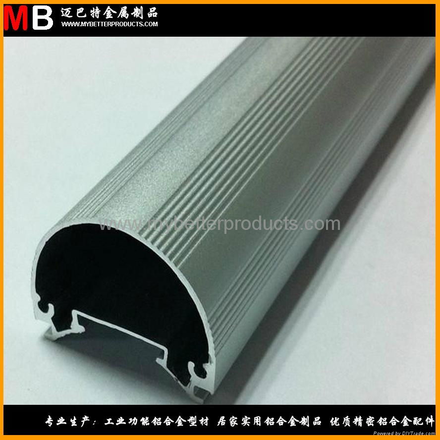 Customized 6063 T5 aluminum profiles produced for avaious specification LED lamp
