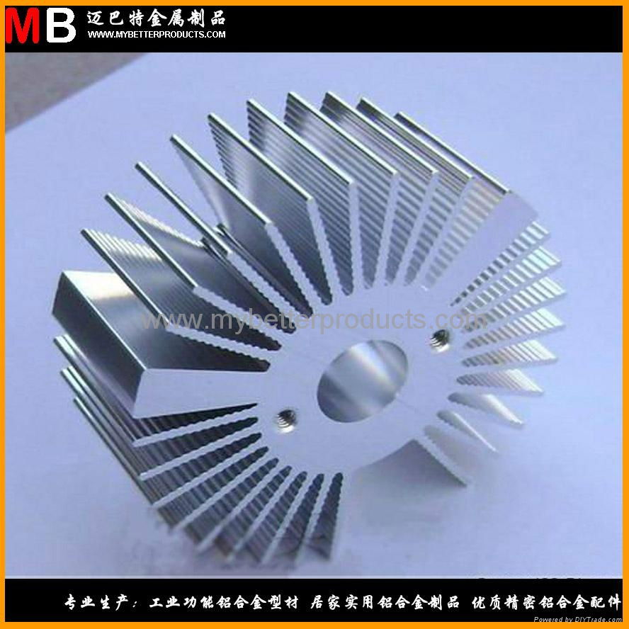 Extrusion industrial  aluminum ally profiles cutting and CNC to radiator