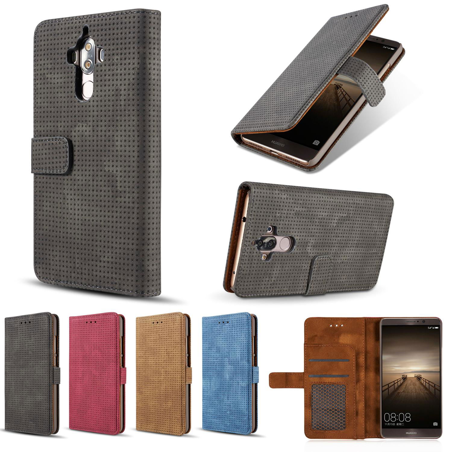 Genuine Leather Magnetic Flip Card Wallet Cover Case For Apple iPhone 6 7 Plus