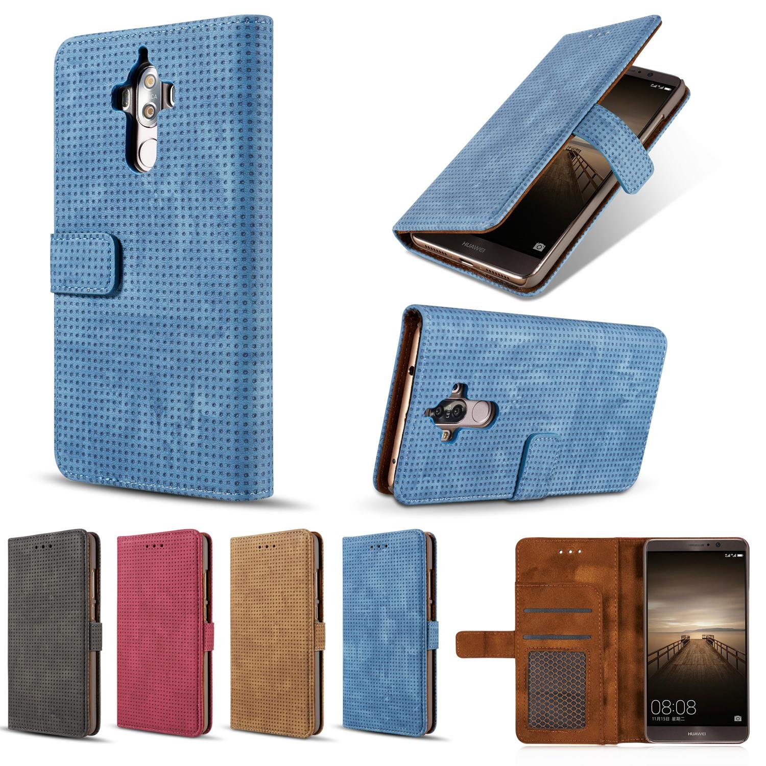 Genuine Leather Magnetic Flip Card Wallet Cover Case For Apple iPhone 6 7 Plus 5