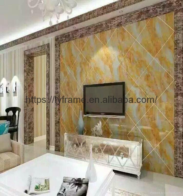 Pvc Material Uv Coated Mable Pattern Wall Panel 5